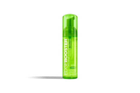 Style Factor Edge Booster Extra Strength Setting Mousse in Emerald (green) packaging.