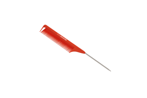 Anti-Static Pin Tail Styling Comb Orange Red