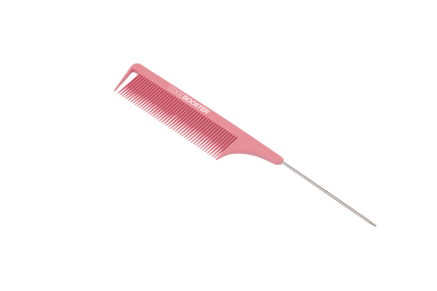 Anti-Static Pin Tail Styling Comb Pink