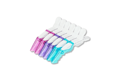 Crocodile Hair Clip Clear Blue/Purple/Hot Pink