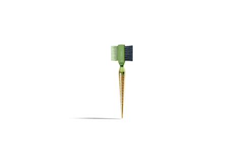 Hammer Brush mini Green/Gold