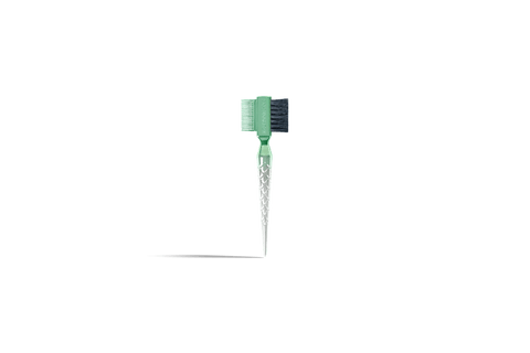 Hammer Brush mini Green Beryl/Silver