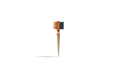 Hammer Brush mini Orange/Gold
